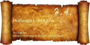 Hufnagel Attila névjegykártya