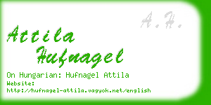 attila hufnagel business card